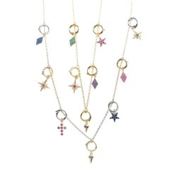 Colección Miscellany de Salvatore Plata en plata dorada y circonitas.
