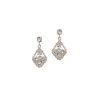 Pendientes para novias en rosé y cristales Swarovski® de Abrazi, Adele.