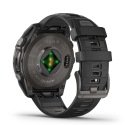 Reloj Garmin fēnix® 8 pantalla Amoled zafiro y correa negra, 010-02904-21.