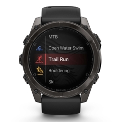 Reloj Garmin fēnix® 8 caja 51 mm Amoled zafiro y correa negra, 010-02905-21.