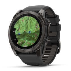 Reloj Garmin fēnix® 8 caja 51 mm Amoled zafiro y correa negra, 010-02905-21.