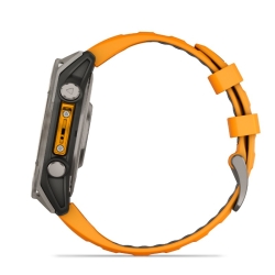 Reloj inteligente Garmin fēnix 8 de 47 mm correa naranja 010-02904-11.