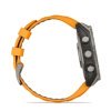 Reloj inteligente Garmin fēnix 8 de 47 mm, Amoled y correa naranja, 010-02904-11.