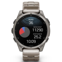 Reloj Garmin fēnix® 8 47 mm, Amoled, zafiro y titanio, 010-02904-40.