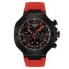 Reloj Tissot T-Race Chronograph cuarzo negro y rojo, T1414173706101.