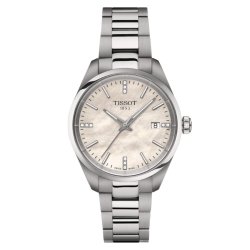 Reloj Tissot PR 100 mujer esfera de nácar y diamantes, T1502101111600.