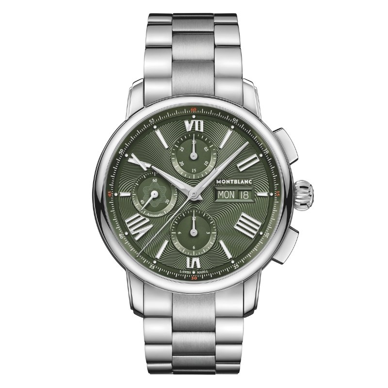 Reloj Montblanc Star Legacy Chronograph esfera verde ed. limitada, 132951.