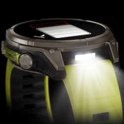 Reloj Garmin fēnix® 8 47 mm, solar, zafiro y correa amarilla, 010-02906-21.