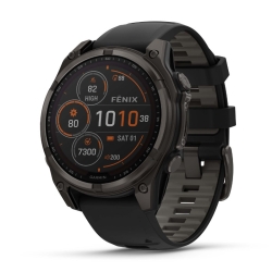 Reloj Garmin fēnix® 8 47 mm, solar y zafiro en negro, 010-02906-11.