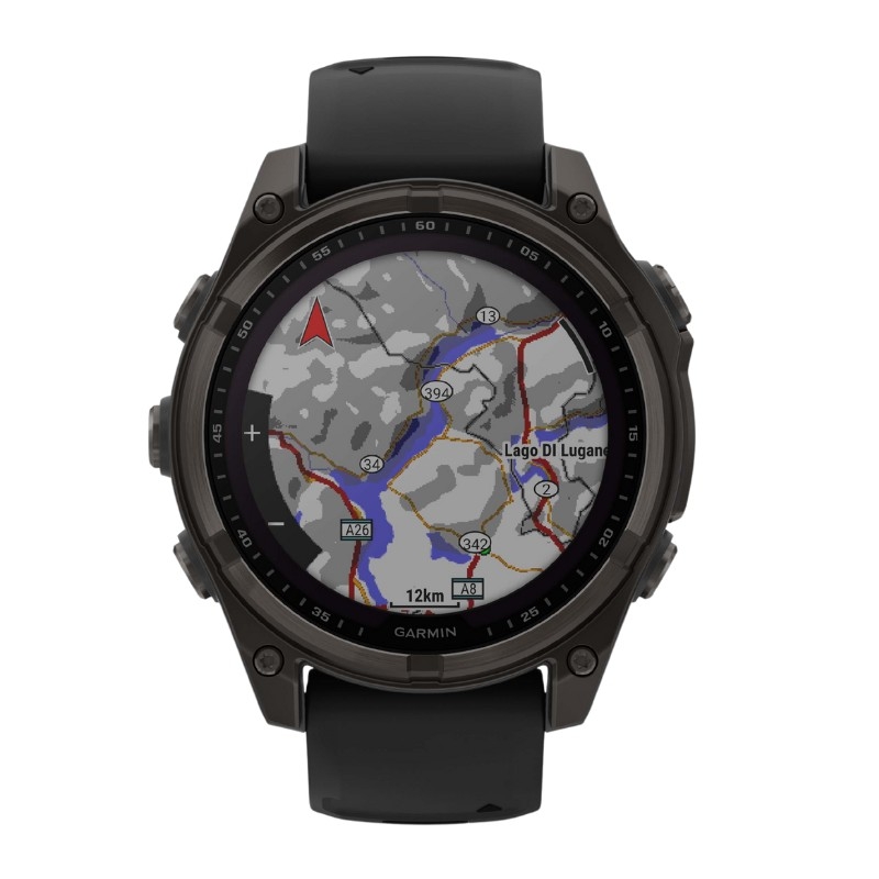 Reloj Garmin fēnix® 8 47 mm, solar y zafiro en negro, 010-02906-11.