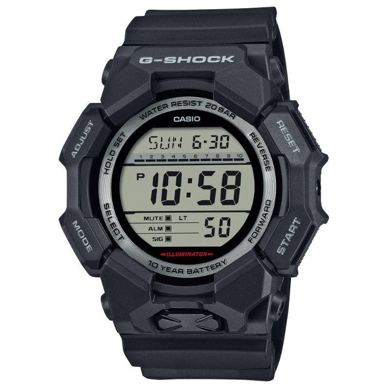 Reloj G-Shock Classic digital en resina biológica negra, GD-010-1ER.