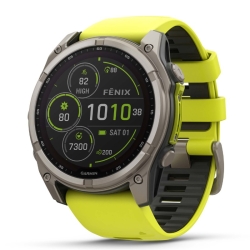 Reloj inteligente Garmin fēnix® 8 51 mm solar y zafiro correa amarilla, 010-02907-21.