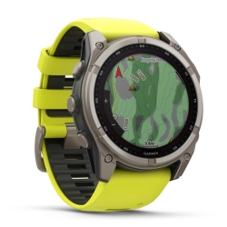 Reloj inteligente Garmin fēnix® 8 51 mm solar y zafiro correa amarilla, 010-02907-21.