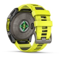 Reloj inteligente Garmin fēnix® 8 51 mm solar y zafiro correa amarilla, 010-02907-21.