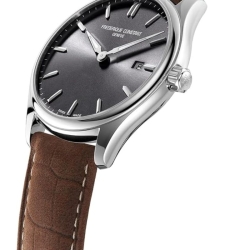 Reloj Frederique Constant Classics 40 mm y esfera gris, FC-220DGS5B6.