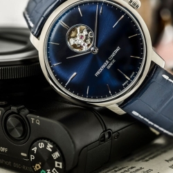 Reloj Frederique Constant Classics Slimline en azul, FC-303NS5B6.