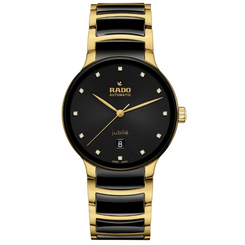 Reloj Centrix Automatic Diamonds negro y dorado, R30008742.