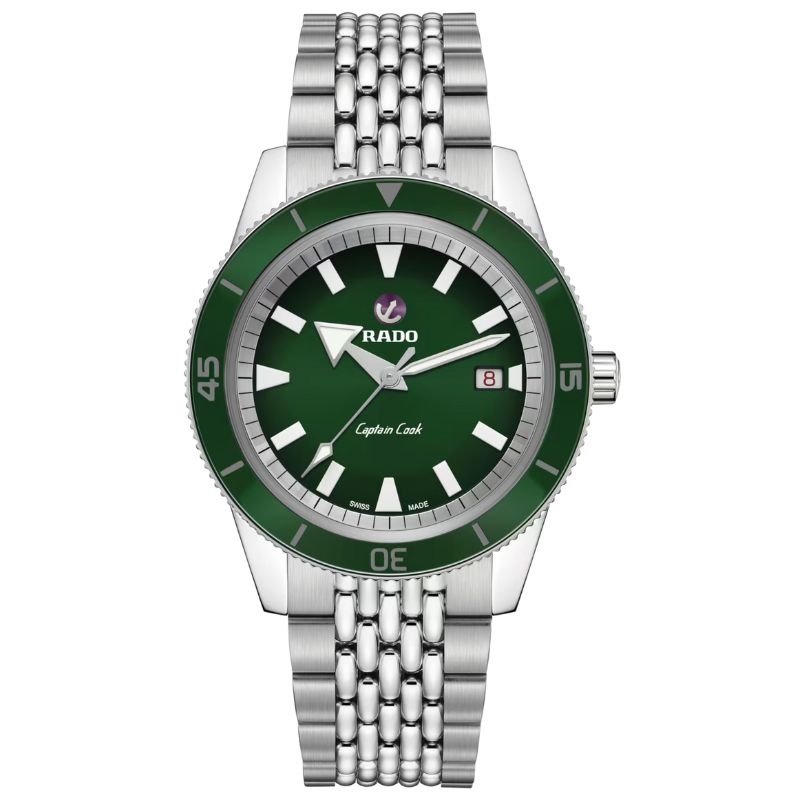 Reloj Rado Captain Cook Automatic con esfera verde, R32505318.