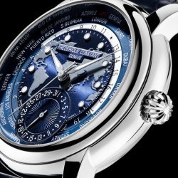 Reloj Frederique Constant Manufacture Worldtimer azul, FC-718NWWM4H6.