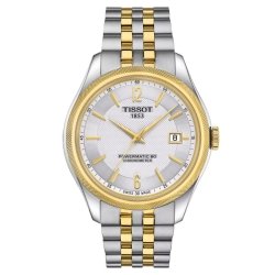 Reloj Tissot Ballade para hombre automático COSC, en acero bicolor T1084082203700.