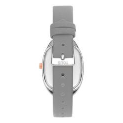 Reloj Tous Heritage acero IPRG rosa y correa de piel gris, 3000136400.