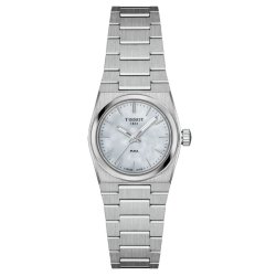 Reloj Tissot PRX 25 mm en cuarzo con esfera nácar, T1370101111100.