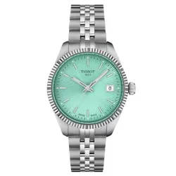 Reloj Tissot Ballade 34 mm en cuarzo y esfera verde, T1562101109100.