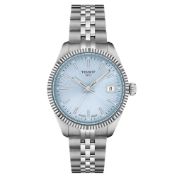Reloj Tissot Ballade 34 mm cuarzo y esfera azul claro, T1562101135100.