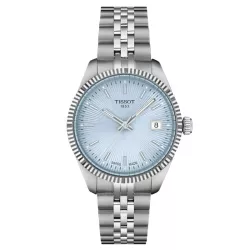 Reloj Tissot Ballade 34 mm cuarzo y esfera azul claro, T1562101135100.