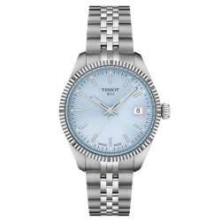 Reloj Tissot Ballade 34 mm cuarzo y esfera azul claro, T1562101135100.