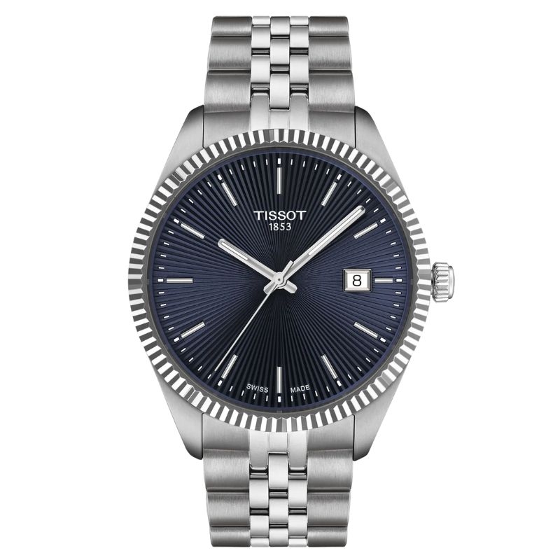 Reloj Tissot Ballade 40 mm en cuarzo y esfera azul, T1564101104100.