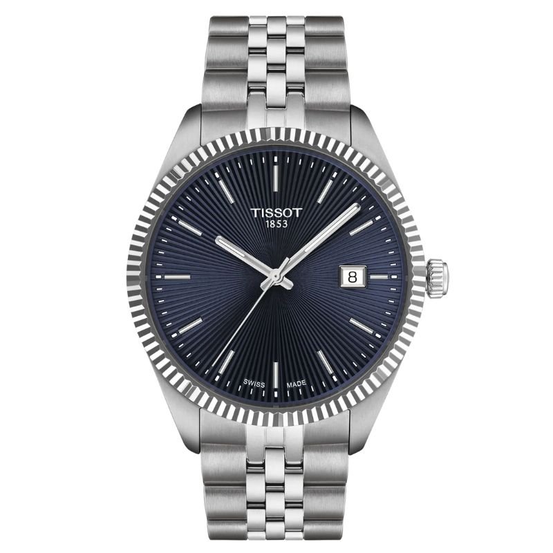Reloj Tissot Ballade 40 mm en cuarzo y esfera azul, T1564101104100.