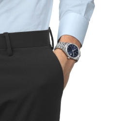 Reloj Tissot Ballade 40 mm en cuarzo y esfera azul, T1564101104100.
