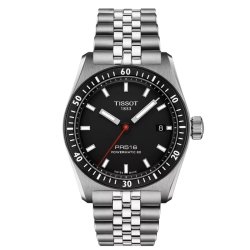 Reloj Tissot PR516 Powermatic 80 con esfera negra, T1494071105100.
