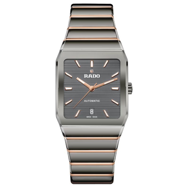 Reloj Rado Anatom Automatic cerámica gris y detalles rosé, R10203102. Reloj Rado Anatom Automatic cerámica gris y detalles rosé, R10203102.