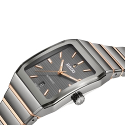 Reloj Rado Anatom Automatic cerámica gris y detalles rosé, R10203102.
