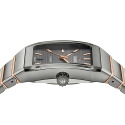 Reloj Rado Anatom Automatic cerámica gris y detalles rosé, R10203102.