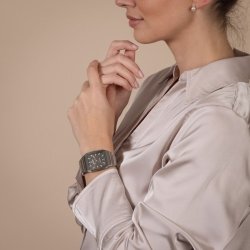 Reloj Rado Anatom Automatic cerámica gris y detalles rosé, R10203102.