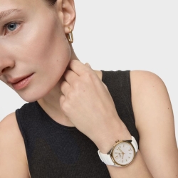 Reloj TOUS Now Lady bicolor, nácar y correa caucho blanca, 3000141100.