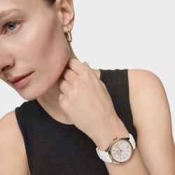 Reloj TOUS Now Lady bicolor, nácar y correa caucho blanca, 3000141100.