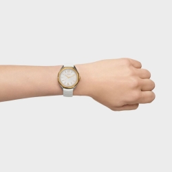 Reloj TOUS Now Lady bicolor, nácar y correa caucho blanca, 3000141100.