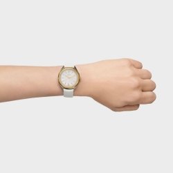 Reloj TOUS Now Lady bicolor, nácar y correa caucho blanca, 3000141100.