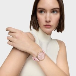 Reloj Tous Now Lady bicolor, nácar y correa caucho rosa, 3000141600.