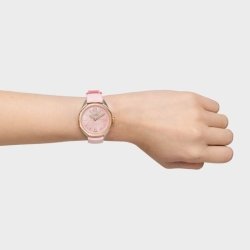 Reloj Tous Now Lady bicolor, nácar y correa caucho rosa, 3000141600.