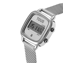 Reloj Tous D-Logo Mini digital en acero y malla milanesa, 3000139600.