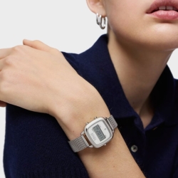 Reloj Tous D-Logo Mini digital en acero y malla milanesa, 3000139600.