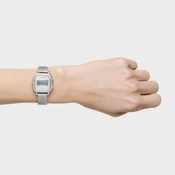 Reloj Tous D-Logo Mini digital en acero y malla milanesa, 3000139600.