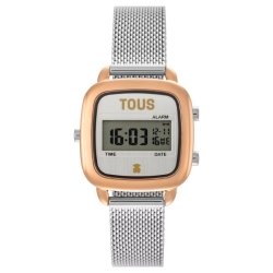 Reloj Tous D-Logo Mini en dorado y malla milanesa, 3000139700.