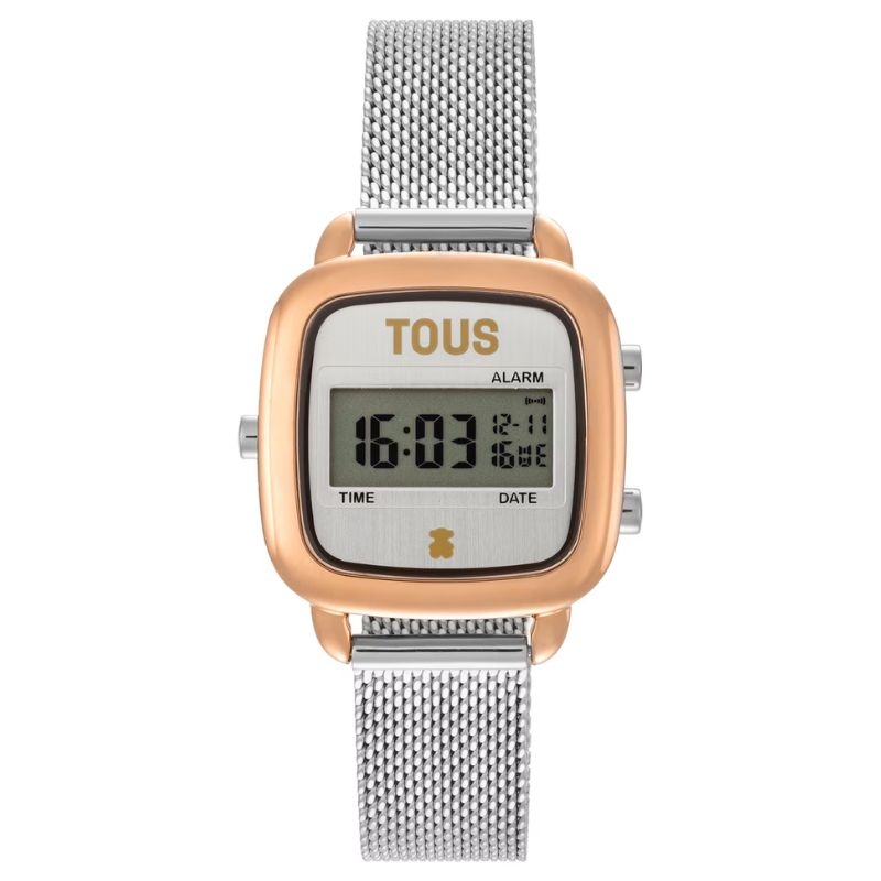 Reloj Tous D-Logo Mini en dorado y malla milanesa, 3000139700.
