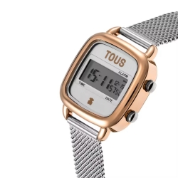 Reloj Tous D-Logo Mini en dorado y malla milanesa, 3000139500.
